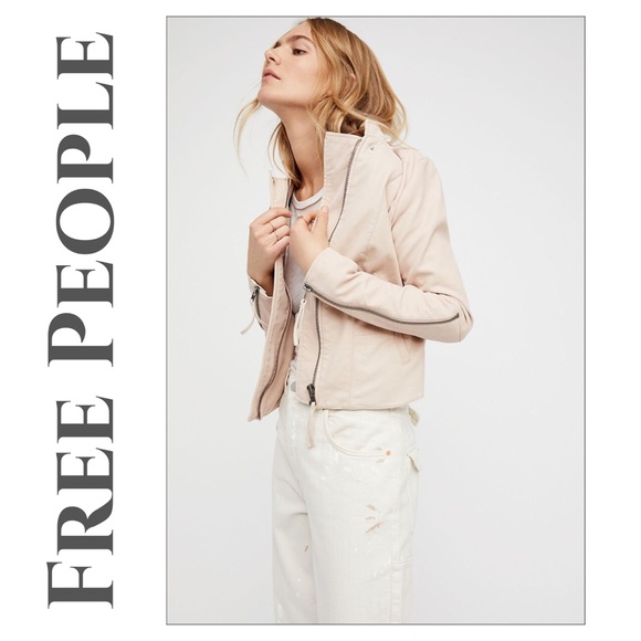 Free People Jackets & Blazers - NWT Free People Rose Vegan Leather Moto Jacket